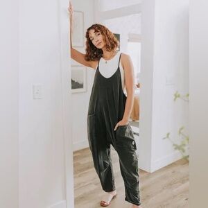 Free People Movement Hot Shot Romper Jumper BlackWashed SZ XS,MED, LG NWOT